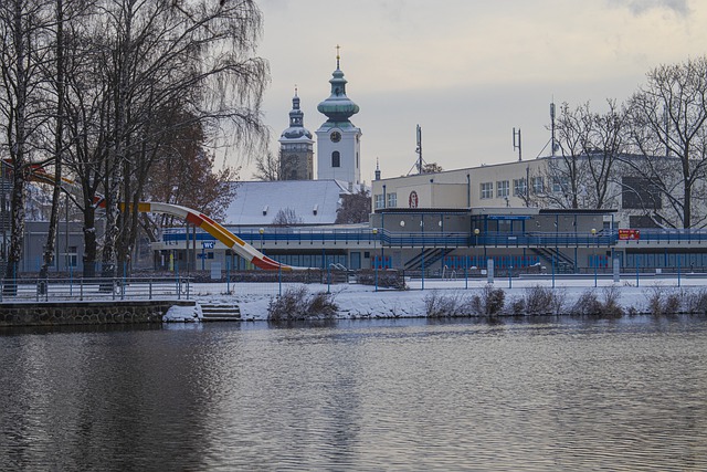 České Budějovice v zimě